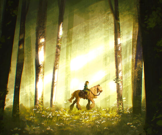 Character is Link from The legend of Zelda: Breath of the Wild